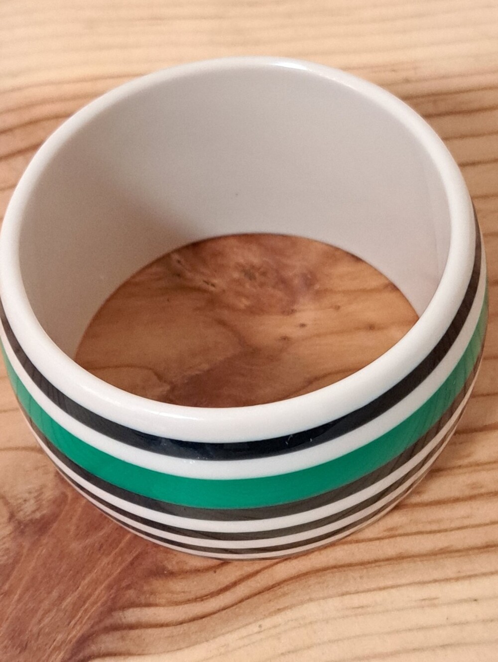 Juicy Couture Blue, Green and White Stripe Bangle EUC - Picture 8 of 9